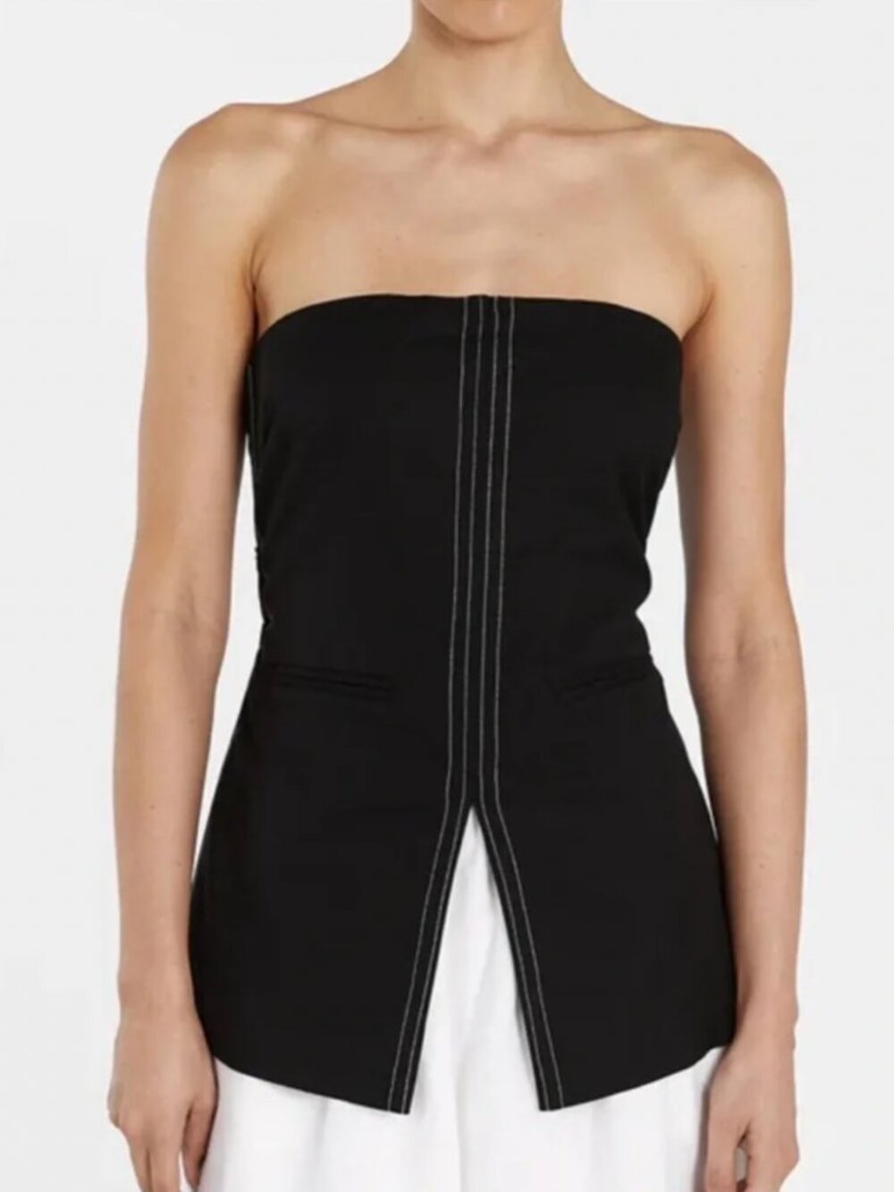 Dissh Suki Black Strapless Top